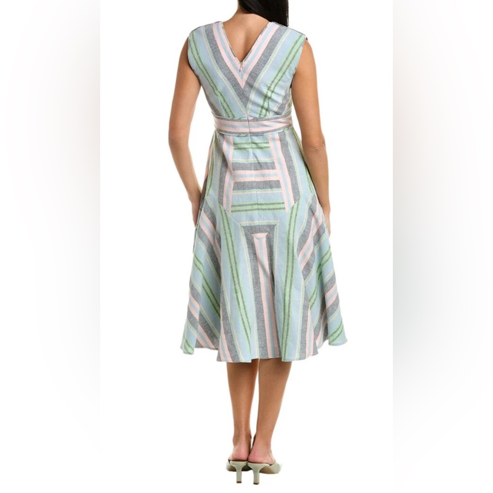 HUNTER BELL- Jordan dress Striped Multicolor Midi - Picture 2 of 3